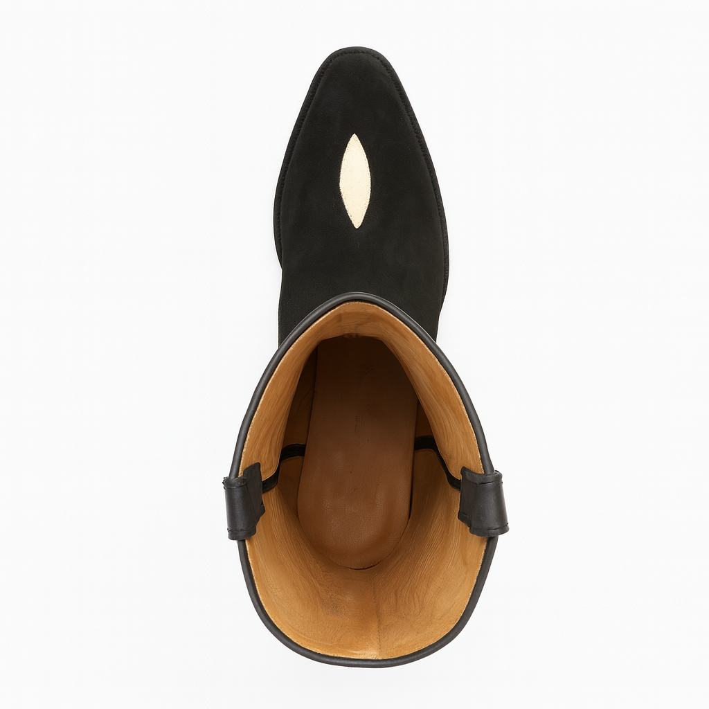 King Exotic Boots Black Snip Toe Genuine Stingray mantarraya skin Skin Western Cowboy Dress Cowboy Botas de mantarraya - Mantarraya boots Cheap Priced For Sale Online