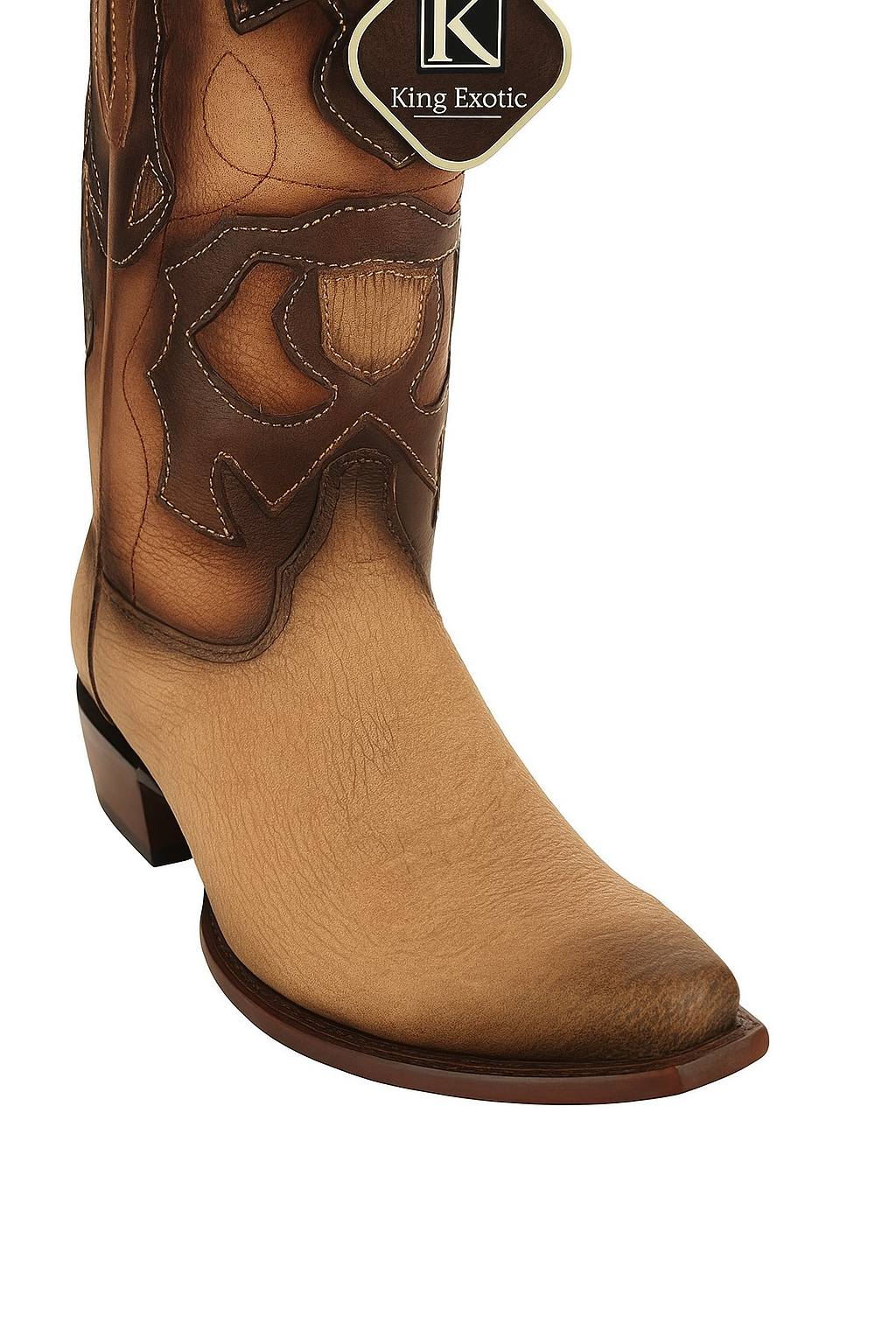 King Exotic Shark Snip Toe Western Boots