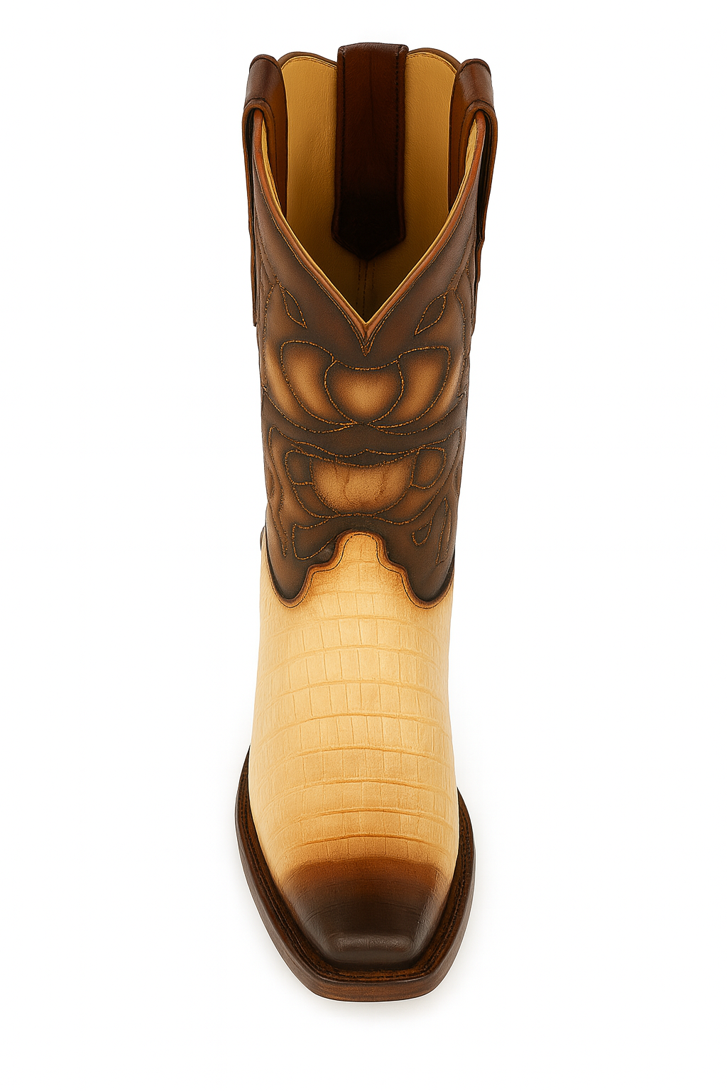 Caiman Belly Snip Toe Boots by King Exotic