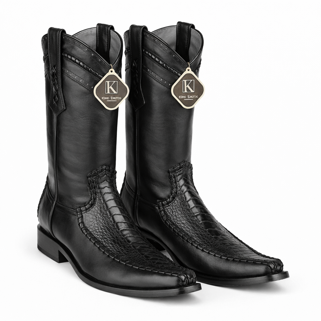 Ostrich Leg European Toe Boots by King Exotic