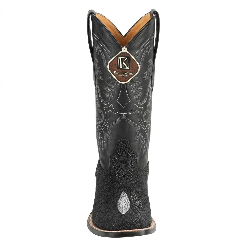 King Exotic Men's Stingray Square Toe Boot