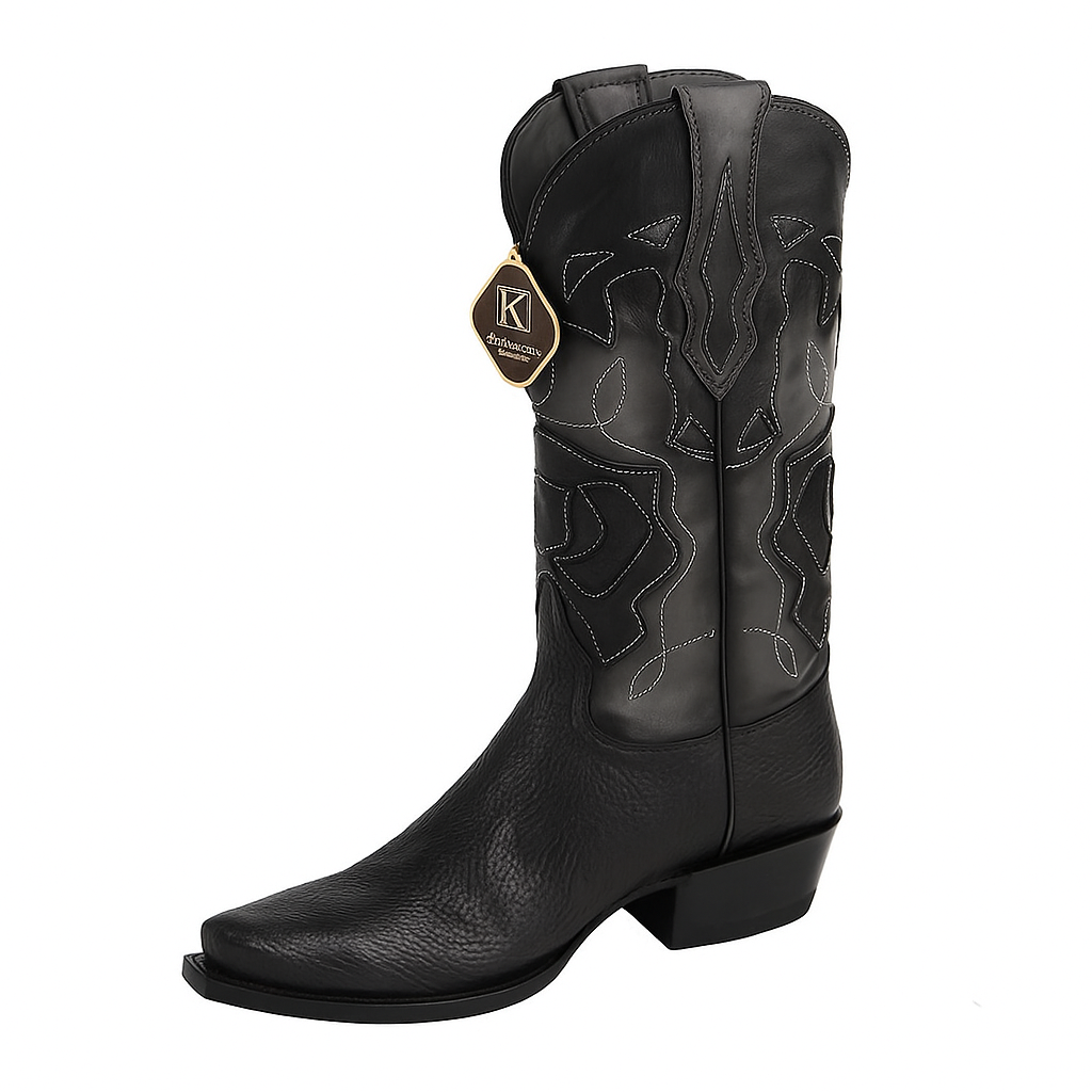 King Exotic Shark Snip Toe Western Boots