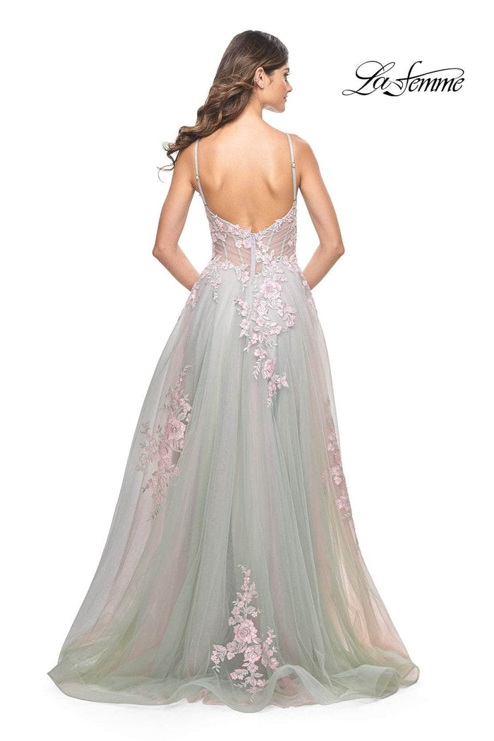 La Femme 31939 Tulle A-Line Prom Dress