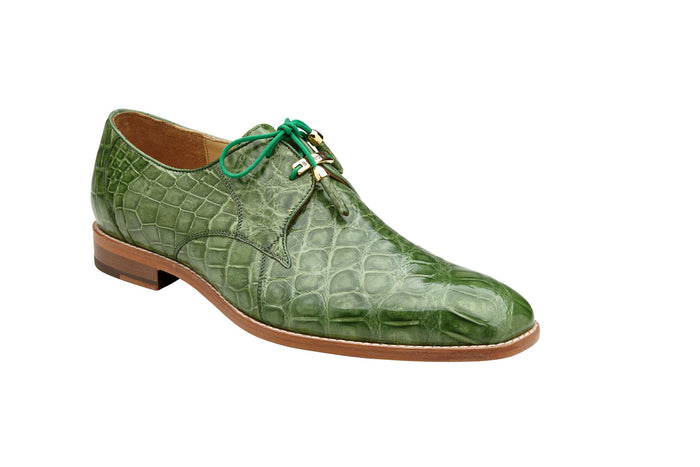 Belvedere Lago Pistachio Alligator Leather Loafer