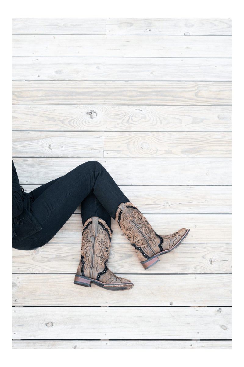 Laredo Women's Bouquet Broad Square Toe Boots
