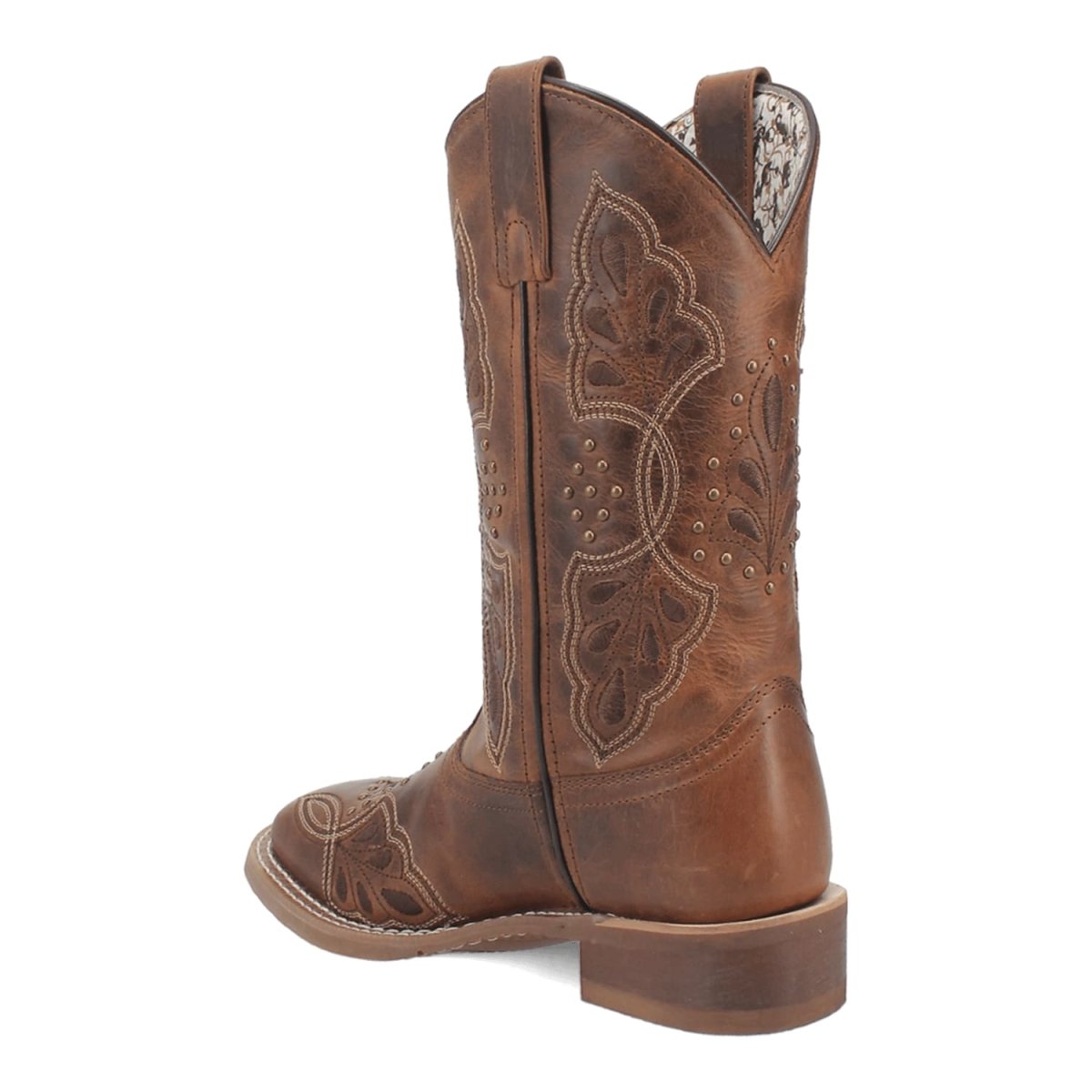 Laredo Dionne Broad Square Toe Leather Boots