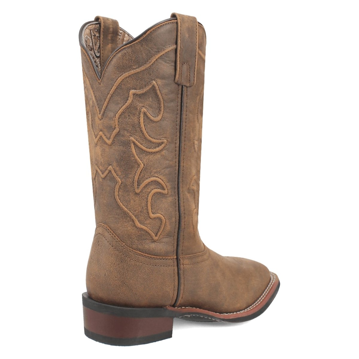 Laredo Women's Megan Square Toe Tan Leather Boots