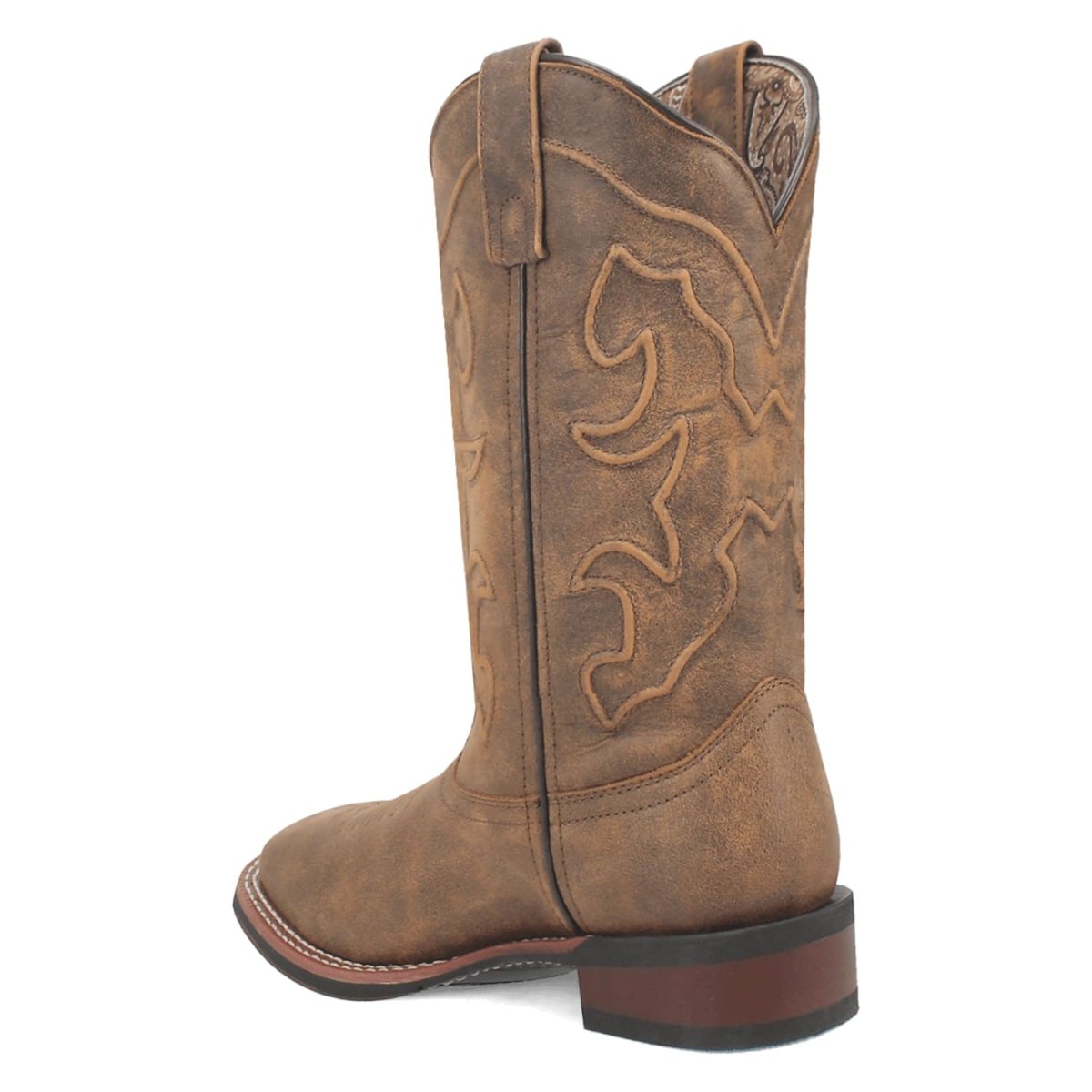 Laredo Women's Megan Square Toe Tan Leather Boots