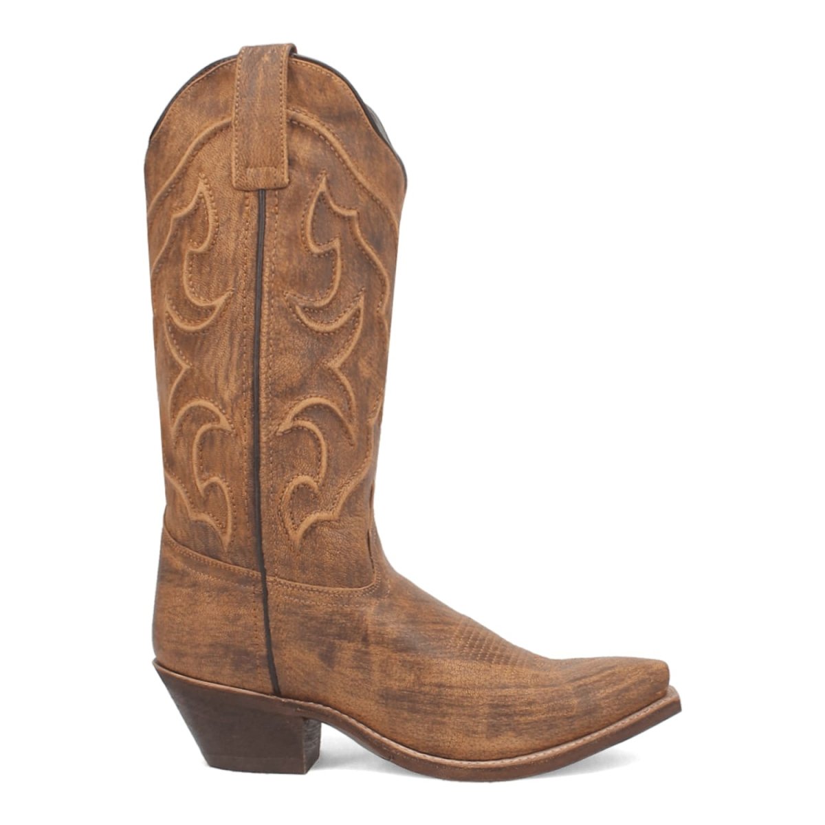 Laredo Reva Snip Toe Leather Boots - Honey