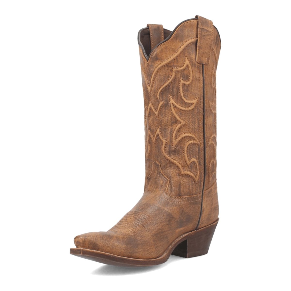 Laredo Reva Snip Toe Leather Boots - Honey