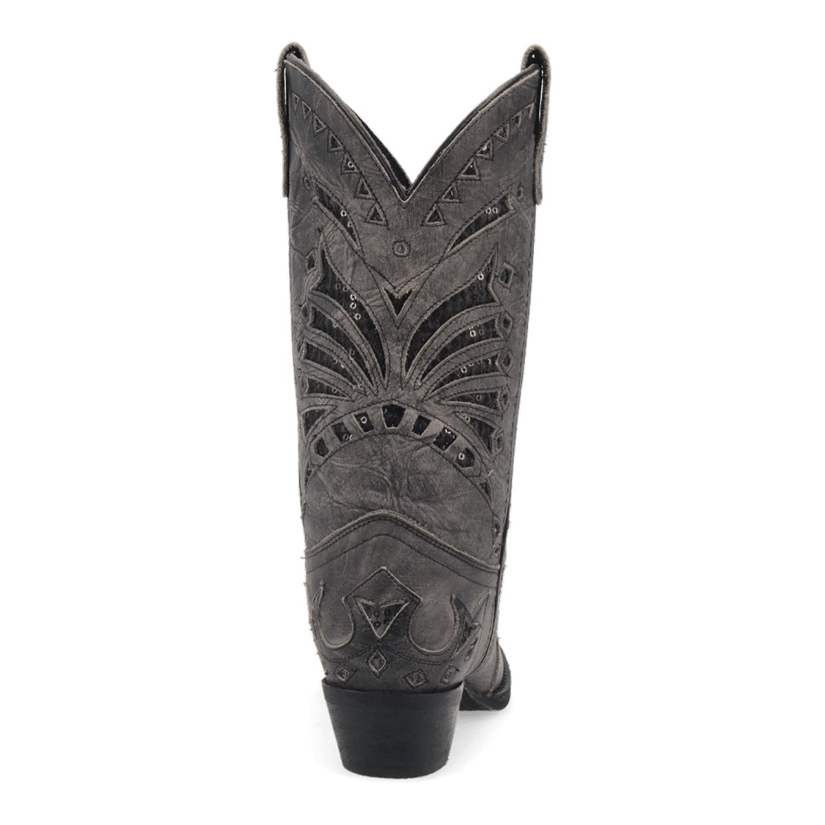 Laredo Stevie Snip Toe Black Leather Boots for Women