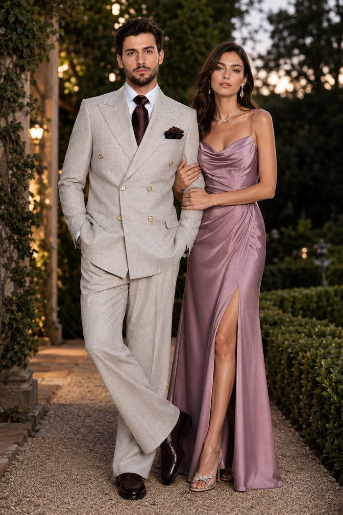 Baggy Pleated Wool Suits by Rossiman