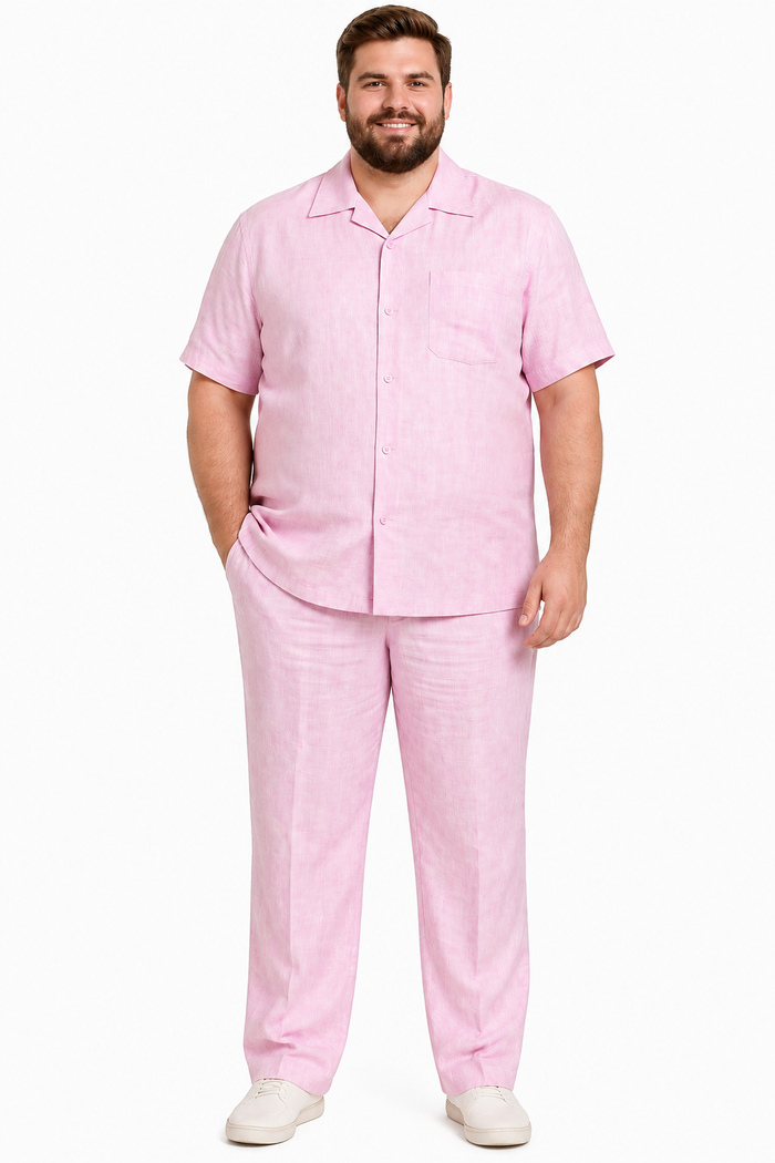 Mens Linen Walking Suit - "Lilac" Summer Outfit - Mens Linen Suit