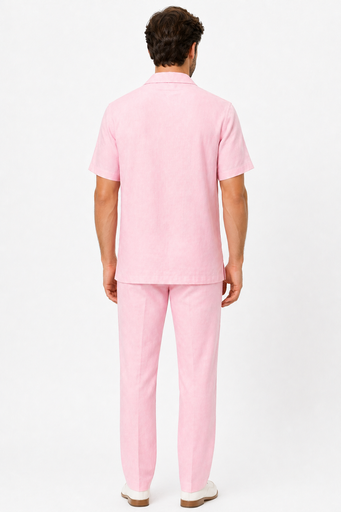 Mens Linen Walking Suit - "Lilac" Summer Outfit - Mens Linen Suit