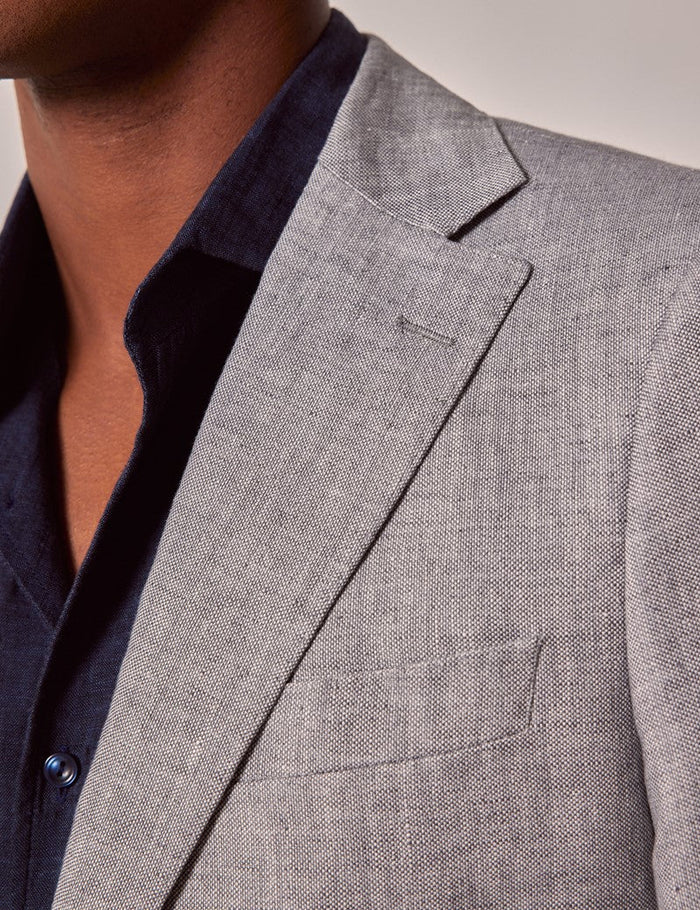 Mens Linen Suit for Summer Beach Events
