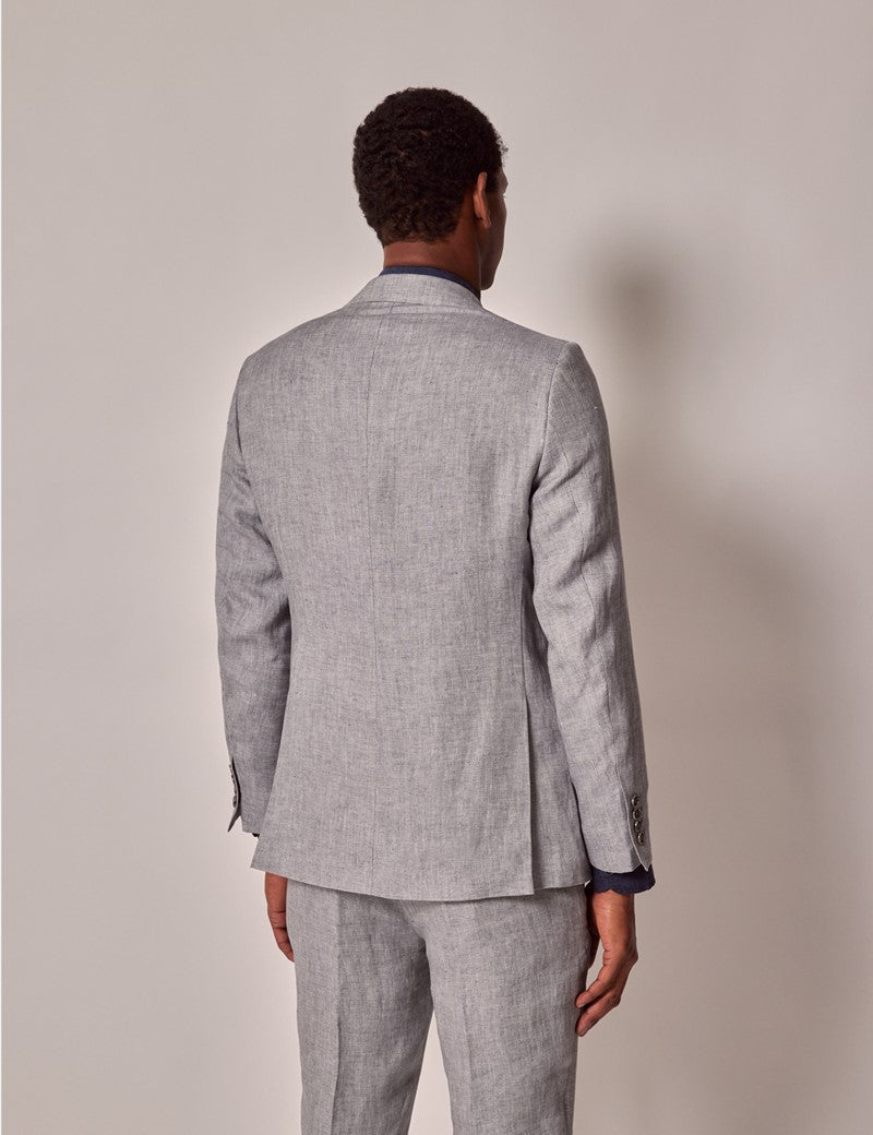 Mens Linen Suit for Summer Beach Events