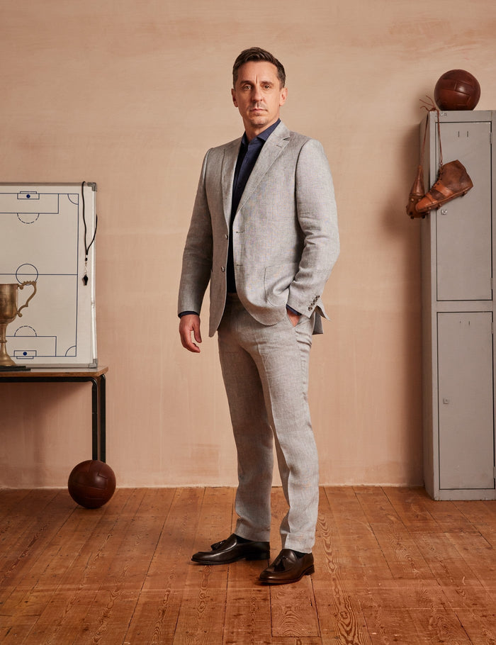 Mens Linen Suit for Summer Beach Events