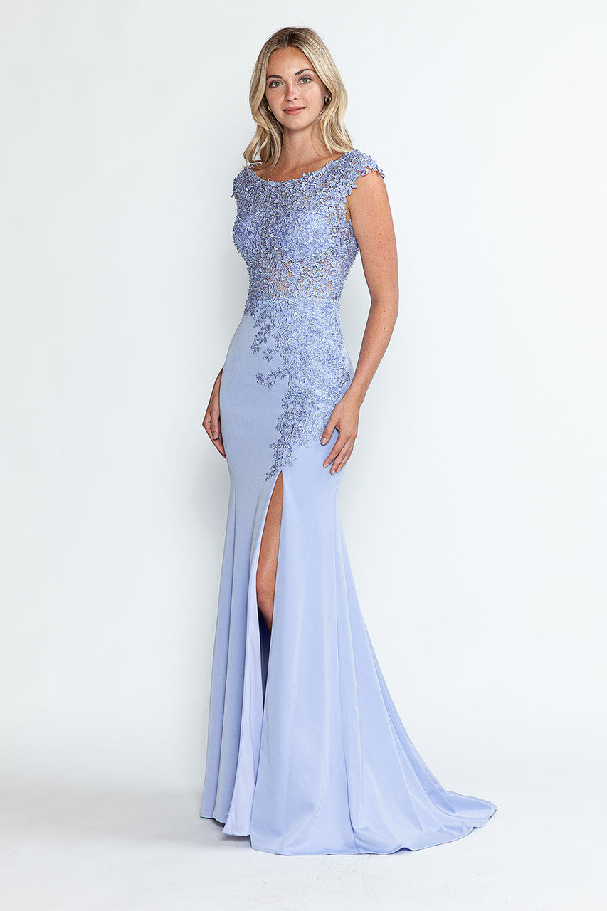 Womens Nude Color Dress Perfect For Formal and Prom | Evening Gown By 8343