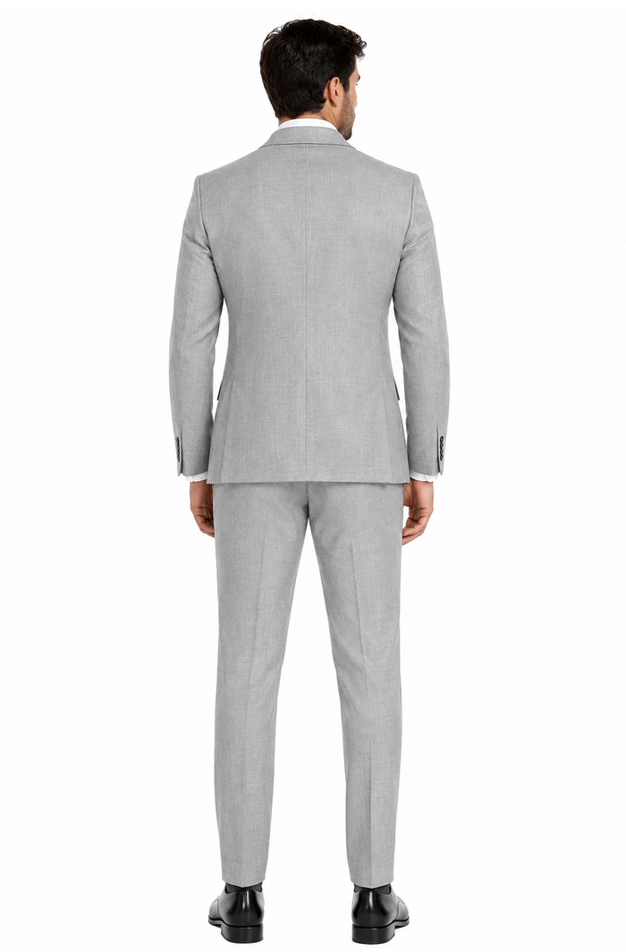 Linen Suit for Summer Beach Weddings - Grey