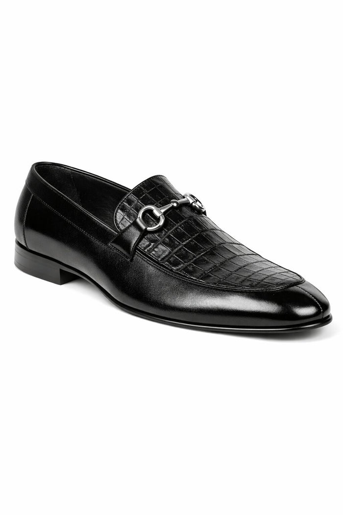 Lombardy Crocodile Calfskin Bit Loafers