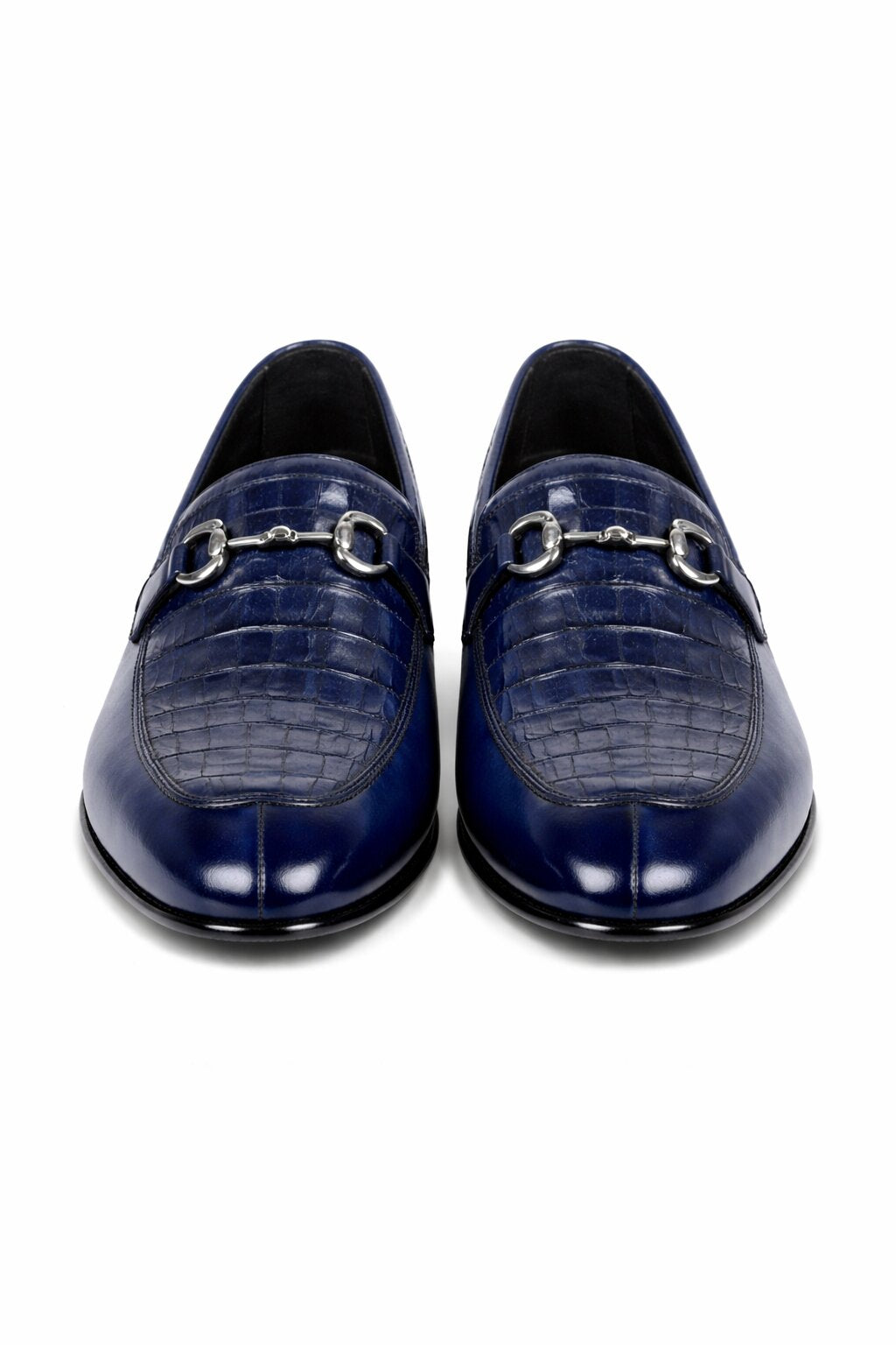 Lombardy Crocodile Calfskin Bit Loafers