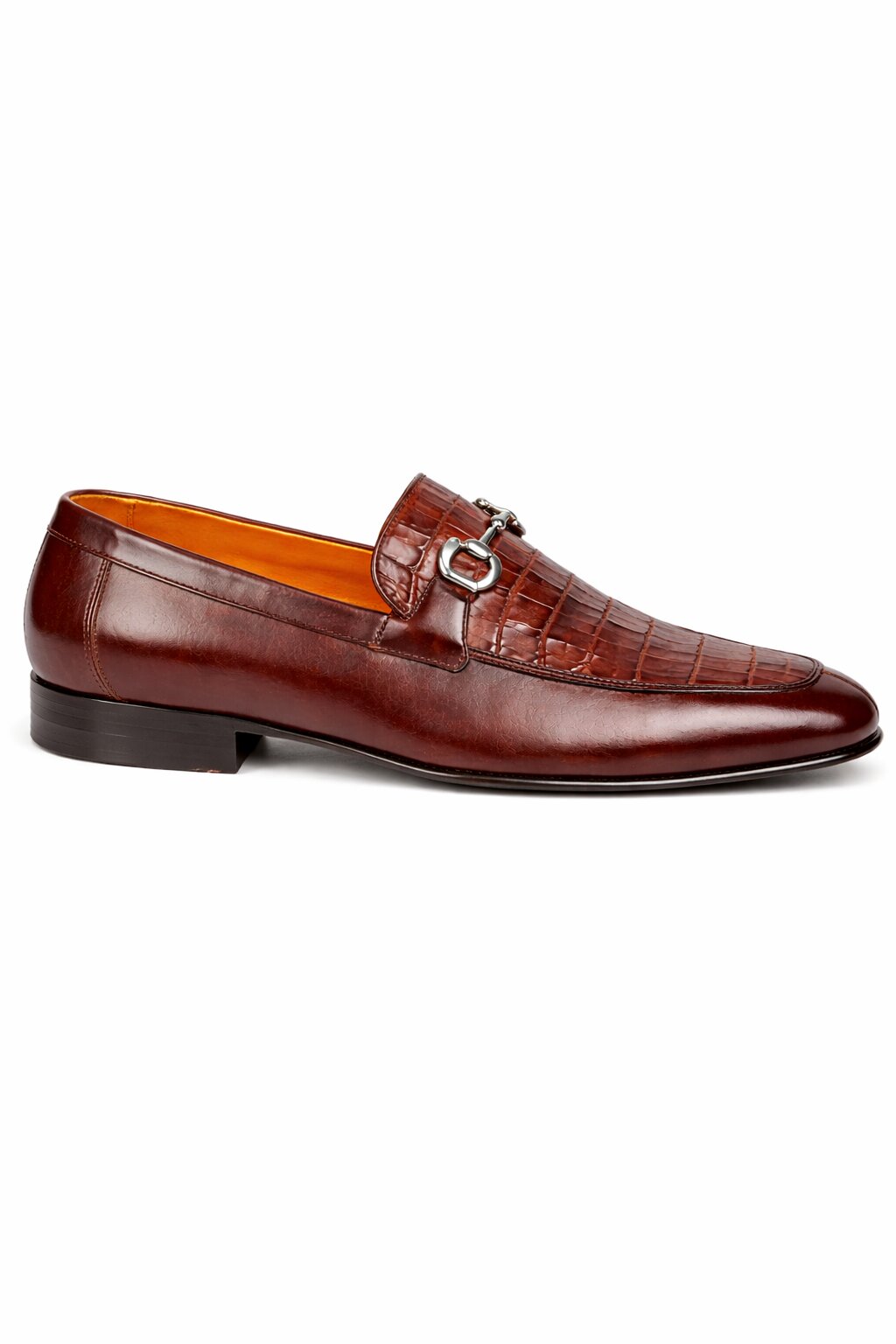 Lombardy Crocodile Calfskin Bit Loafers