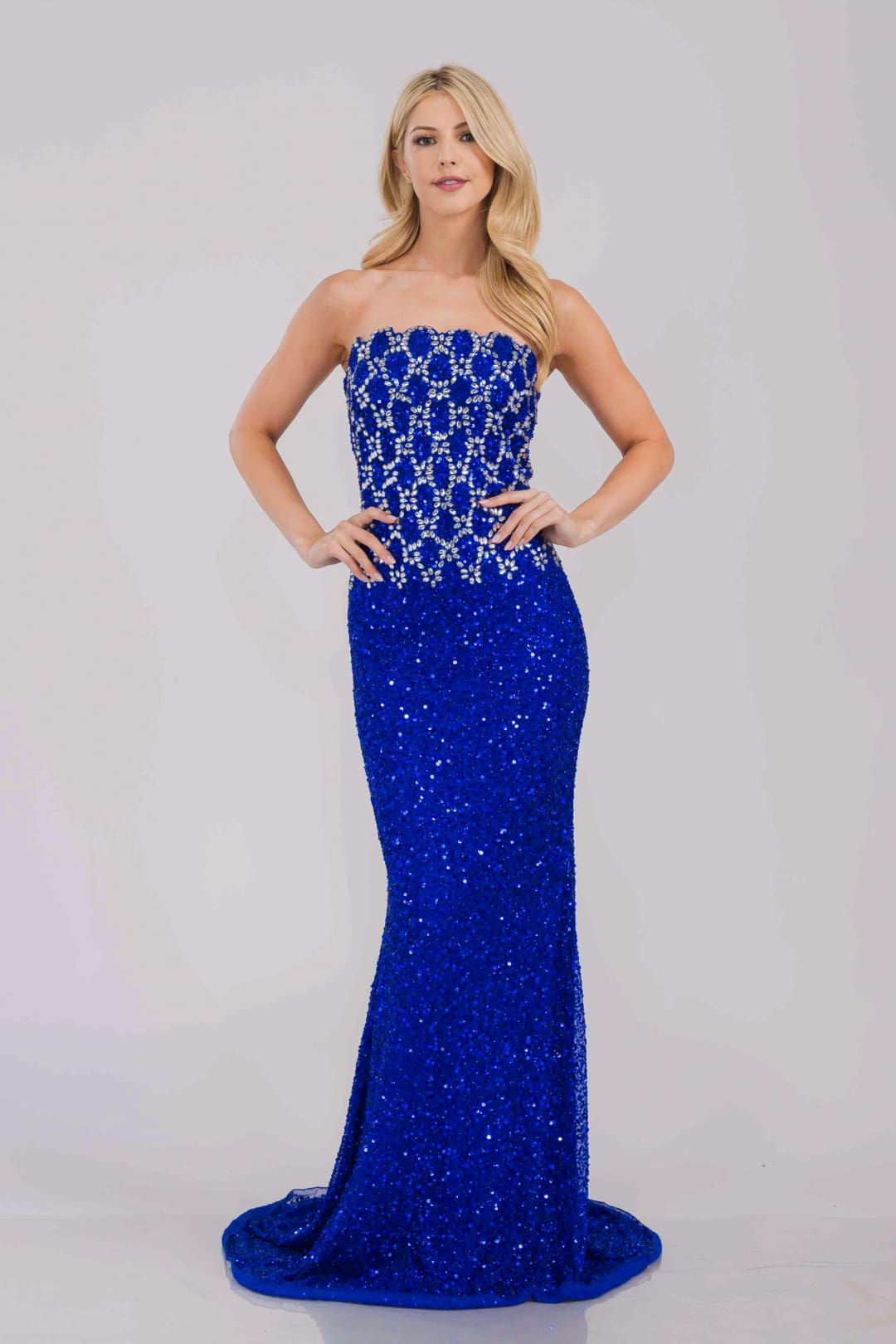 Long Gala Dress Strapless Mermaid Formal Gown By Amelia Couture IN2001