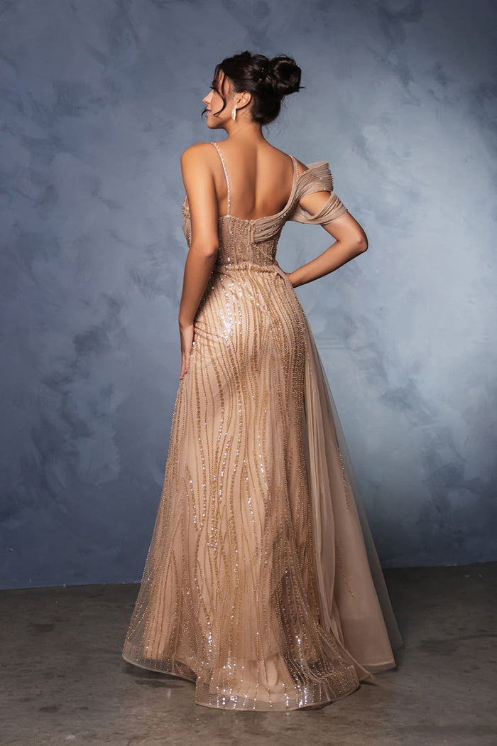 Long Prom Dress A-Line Sequin Pageant Gown By Royal Queen RQ8175