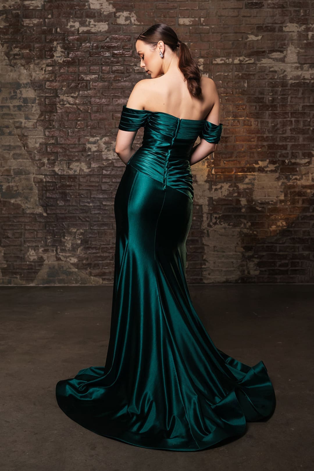 Long Prom Dress Ruched Mermaid Sleeveless Gown By Royal Queen RQ8189B