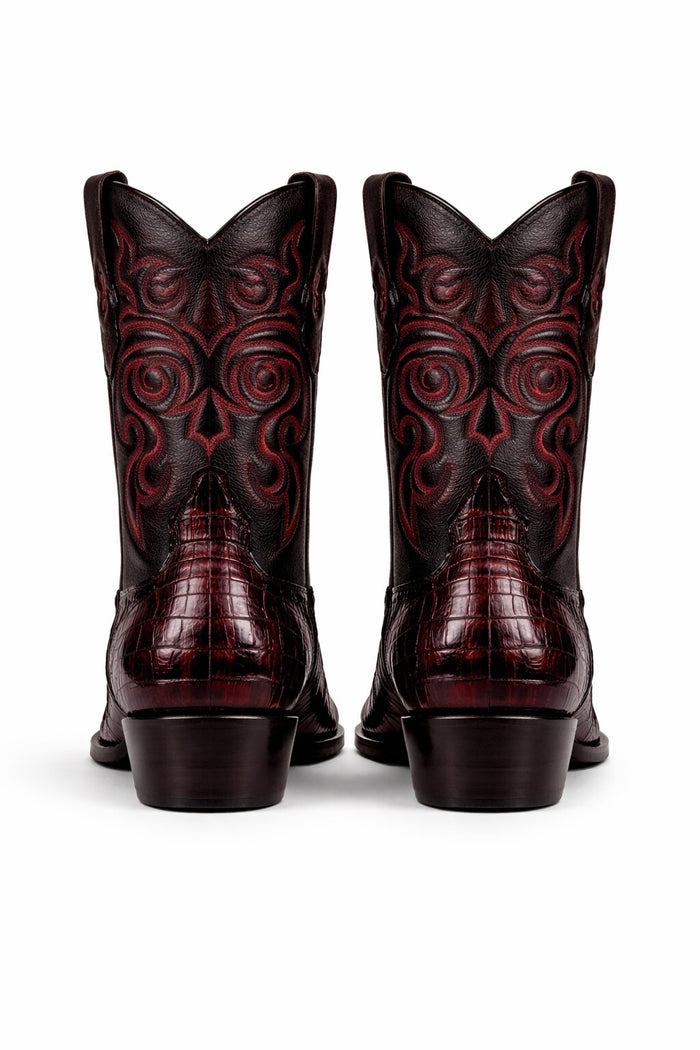 Men's Los Altos Caiman Tail Snip Toe Boots