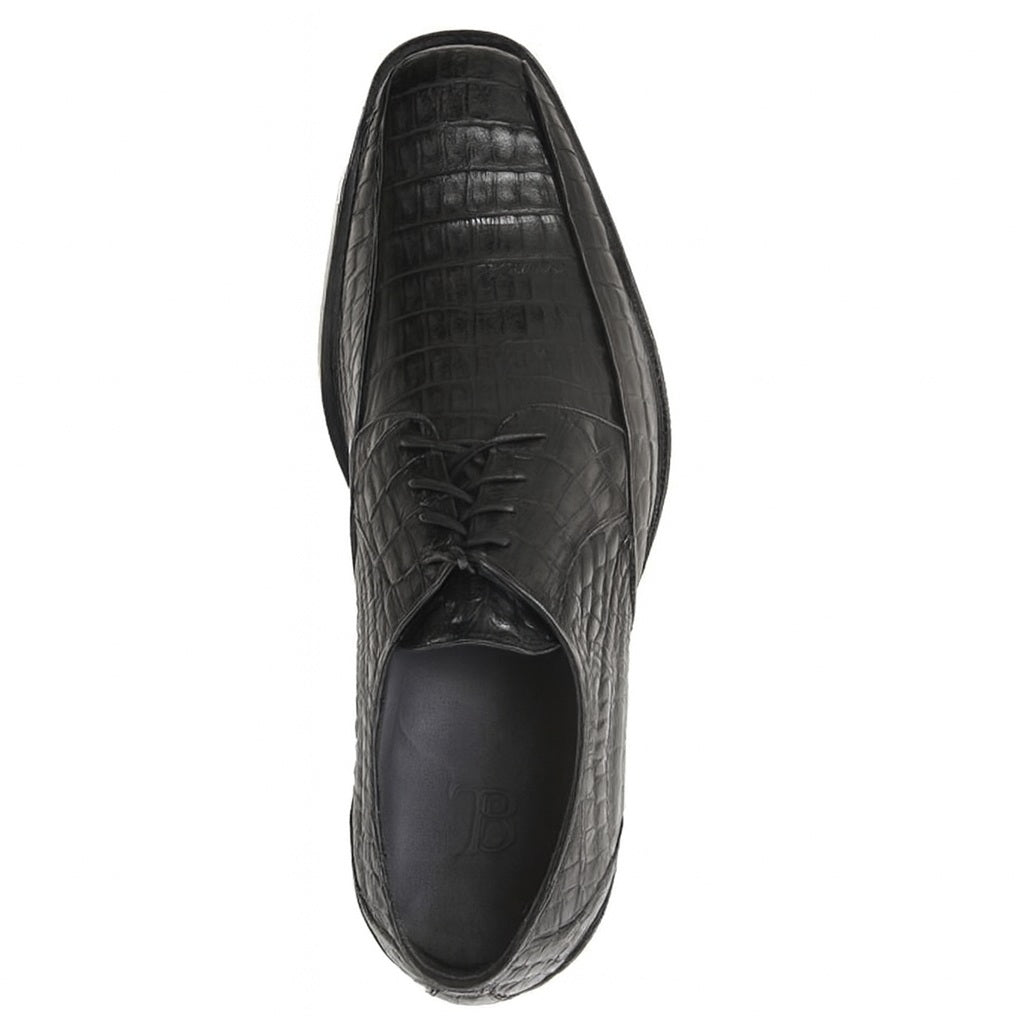 Black Crocodile Bike Toe Shoes by Los Altos