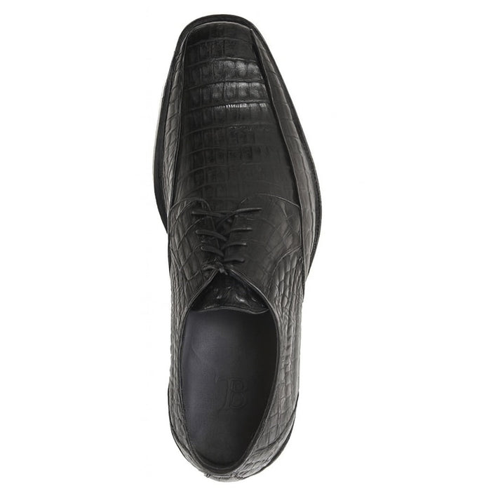 Black Crocodile Bike Toe Shoes by Los Altos