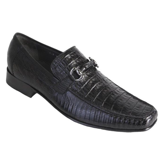 Los Altos Crocodile Lizard Bit Loafers