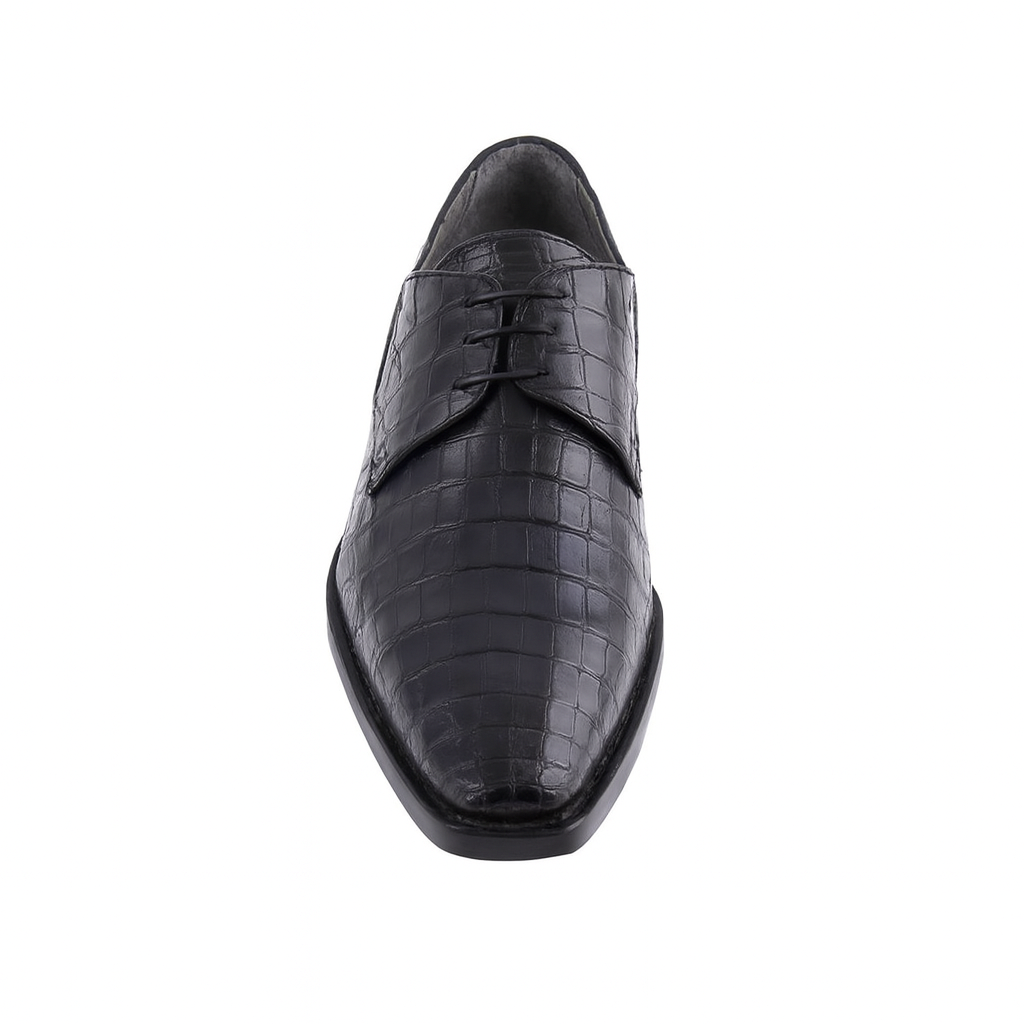 Los Altos Black Genuine All-Over Crocodile ~ World Best Alligator ~ Gator Skin Belly Shoes