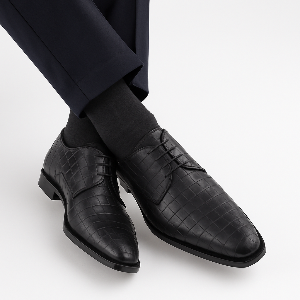 Los Altos Black Genuine All-Over Crocodile ~ World Best Alligator ~ Gator Skin Belly Shoes