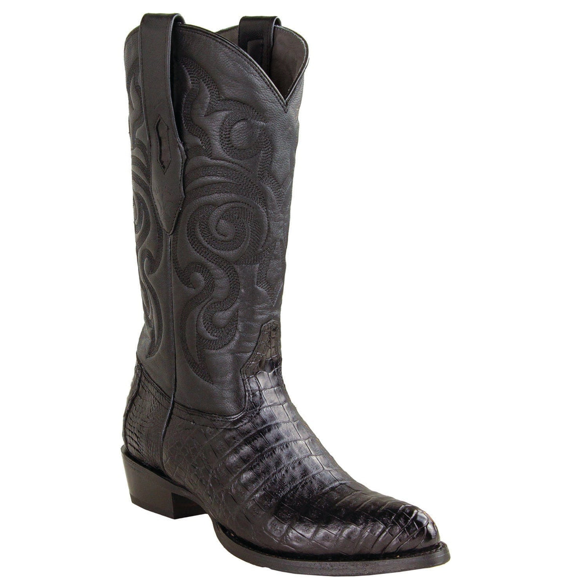 Men's Genuine Caiman Belly Skin J Toe Boots - Los Altos Boots