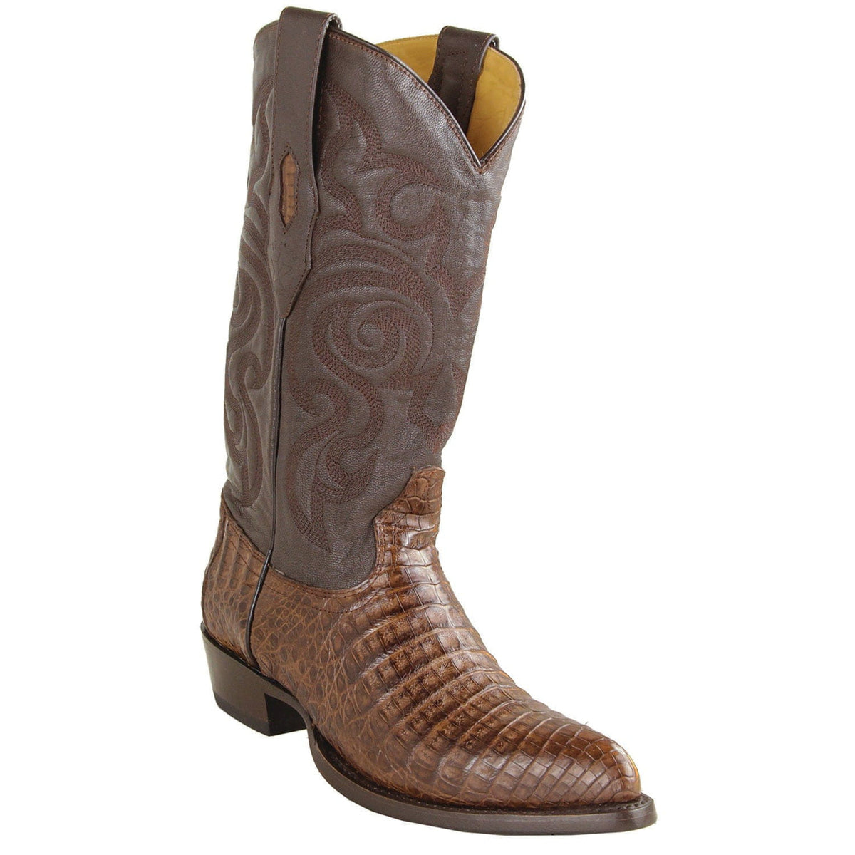 Men's Genuine Caiman Belly Skin J Toe Boots - Los Altos Boots