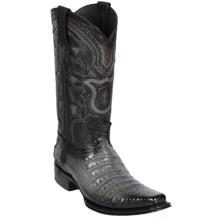 Men's Genuine Caiman Belly Skin European Square Toe Boots - Los Altos Boots