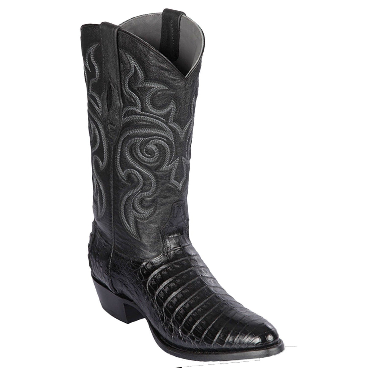 Men's Genuine Caiman Belly Round Toe Boots - Los Altos Boots
