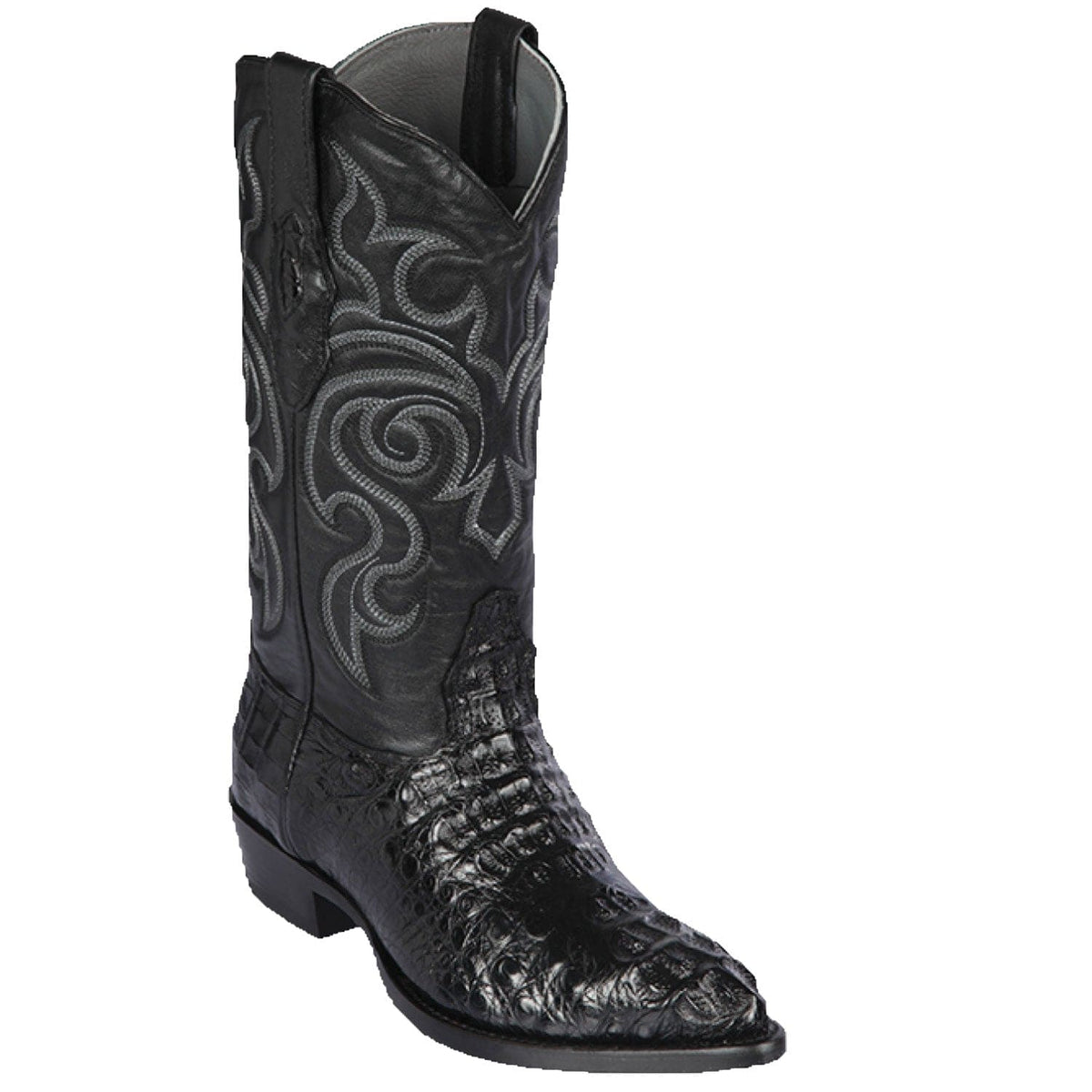 Men's Genuine Caiman Hornback Skin J Toe Boots Los Altos Boots