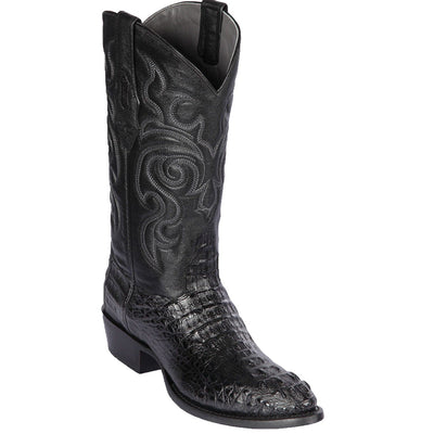 Men's genuine Caiman Tail Skin European Square Toe Short Boots With Zipper Faded Burgundy Color