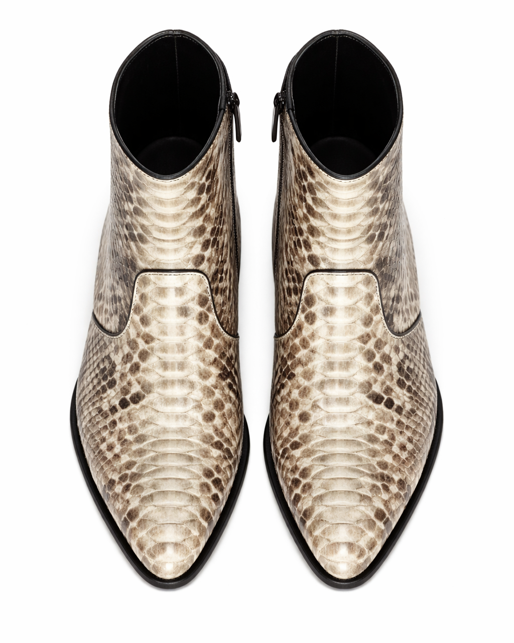 Python Snakeskin Mens Ankle Cowboy Boot