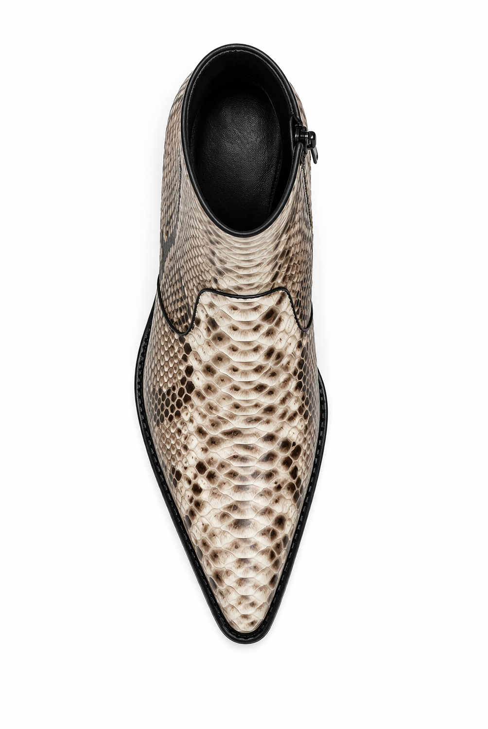Python Snakeskin Mens Ankle Cowboy Boot