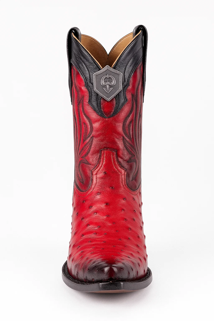 los-altos-boots-ostrich-faded-red-pointed