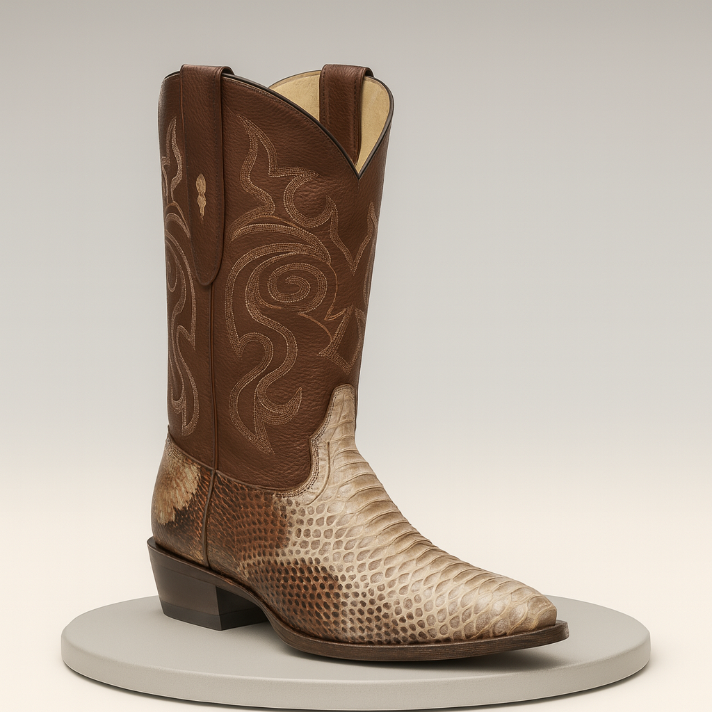 Men's Los Altos Python J-Toe Boots Rustic