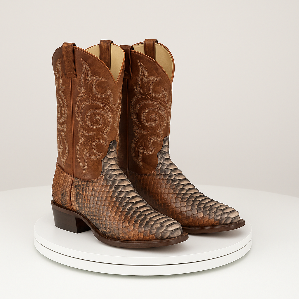 Men's Los Altos Python J-Toe Boots Rustic