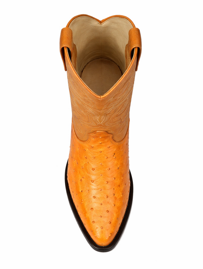 Los Altos Men's Buttercup Genuine Full Quill Ostrich Boots