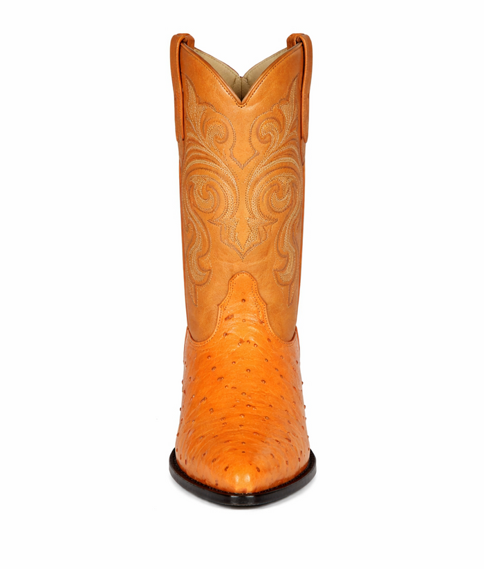 Los Altos Men's Buttercup Genuine Full Quill Ostrich Boots
