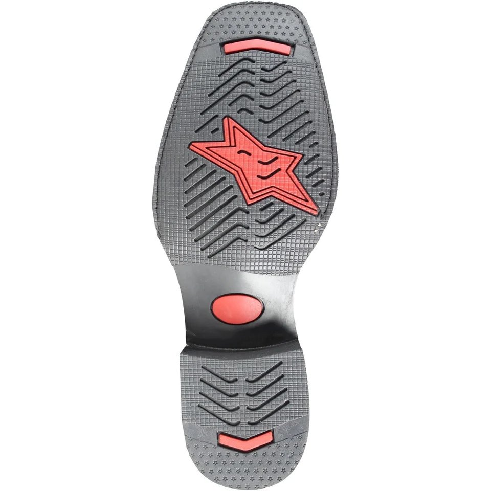 Los Altos Men's Leather Square Toe Boots Brown