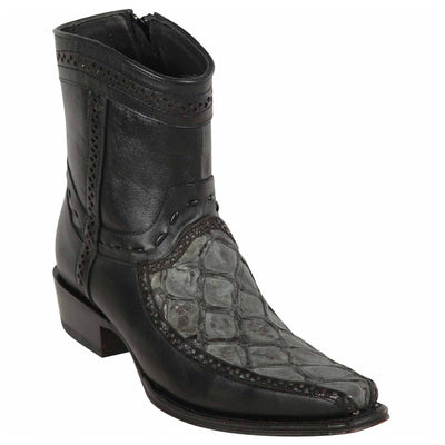 Monster Fish Skin European Toe Boots - Grey